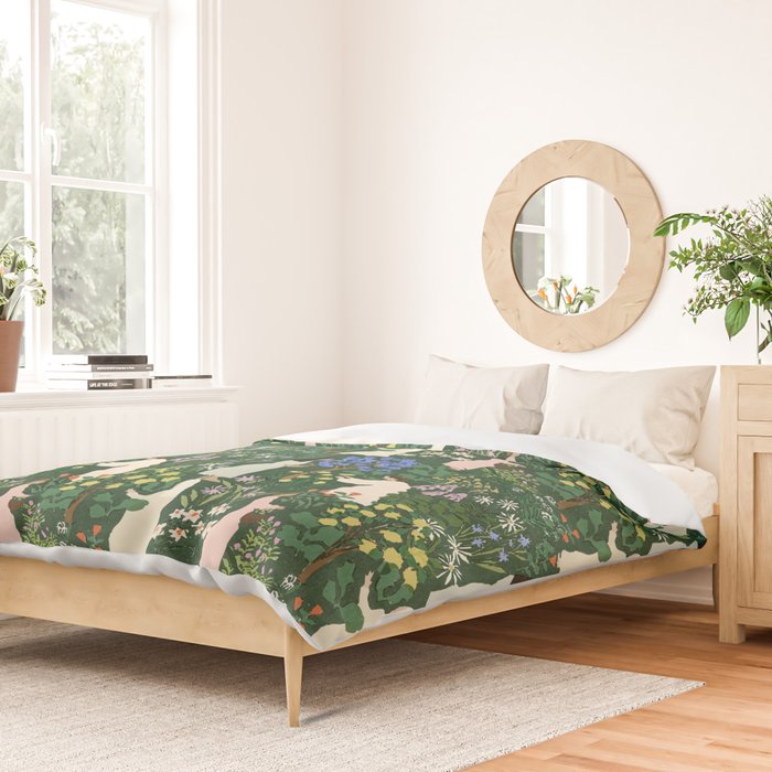 Ladies working in the garden Duvet Cover Gallery Image 2