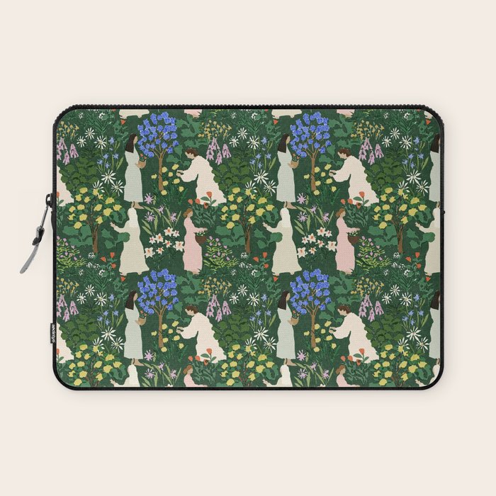 Ladies working in the garden Laptop Sleeve Gallery Image 1