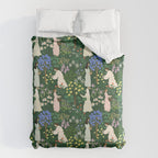 Ladies working in the garden Duvet Cover Gallery Image 6