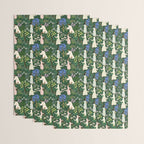 Ladies working in the garden Wrapping Paper Gallery Image 3
