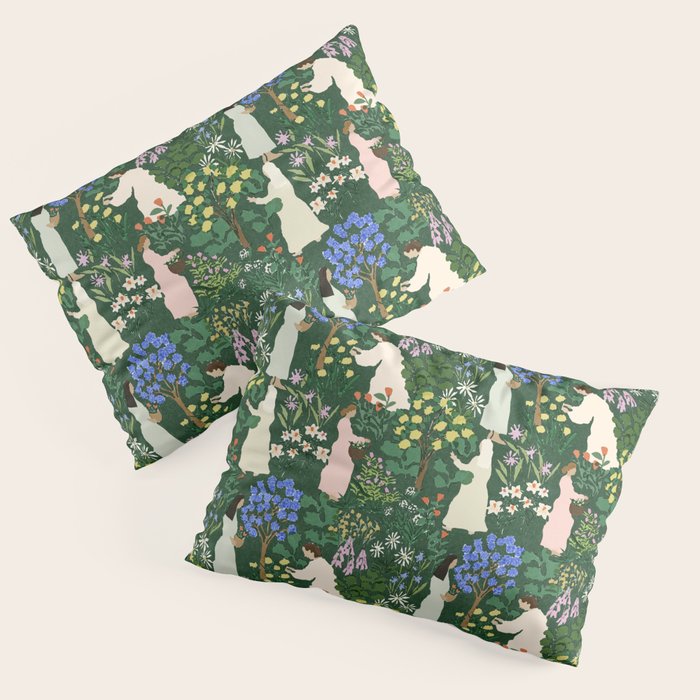Ladies working in the garden Pillow Sham Gallery Image 3