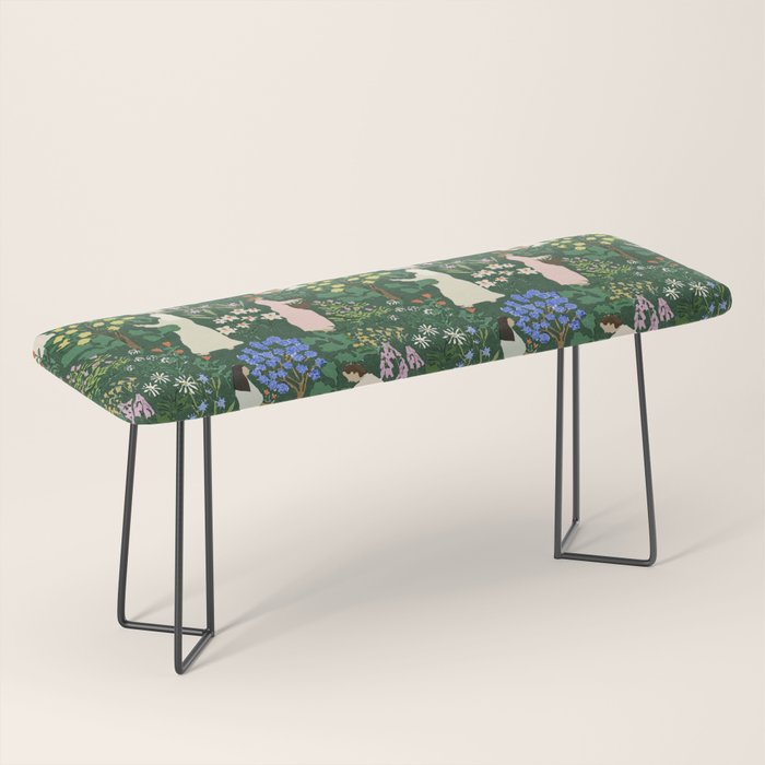 Ladies working in the garden Bench Gallery Image 1