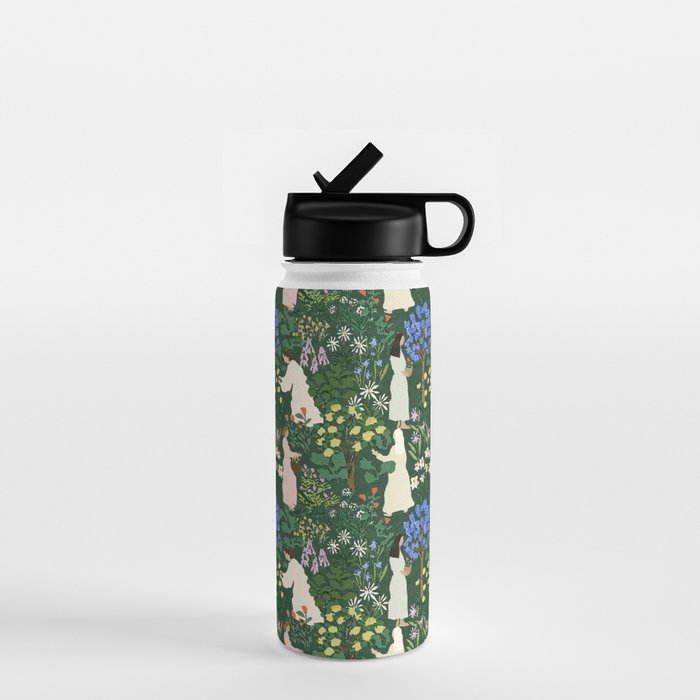 Ladies working in the garden Water Bottle Gallery Image 1