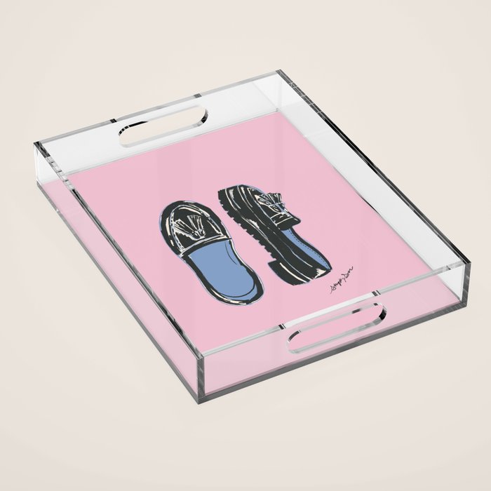 Loafer Shoe Illustration Acrylic Tray Gallery Image 1