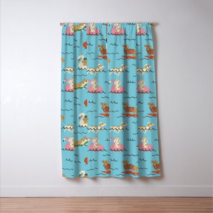 Dog Days of Summer Window Curtain Gallery Image 3