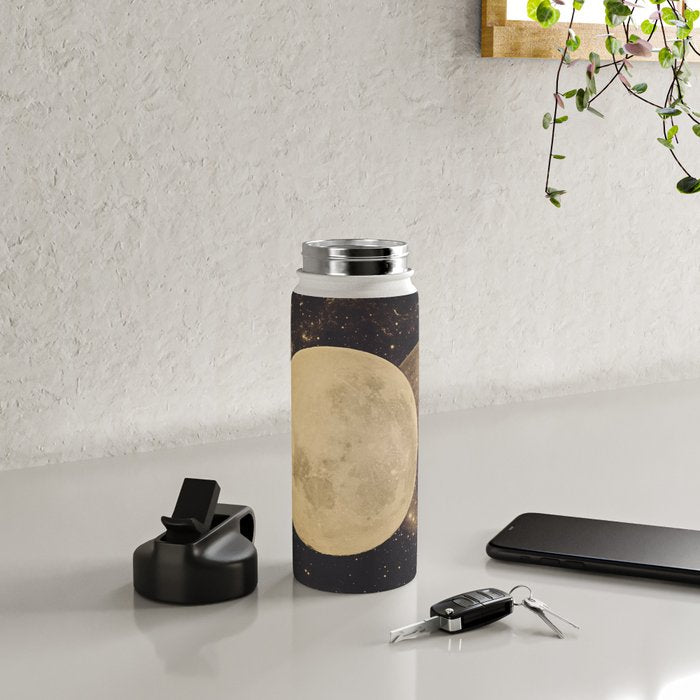 Gold Moon Phases Water Bottle Gallery Image 4