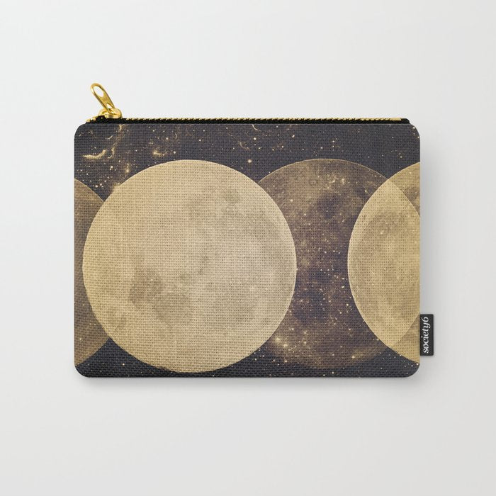 Gold Moon Phases Carry All Pouch Gallery Image 1