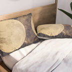 Gold Moon Phases Pillow Sham Gallery Image 2