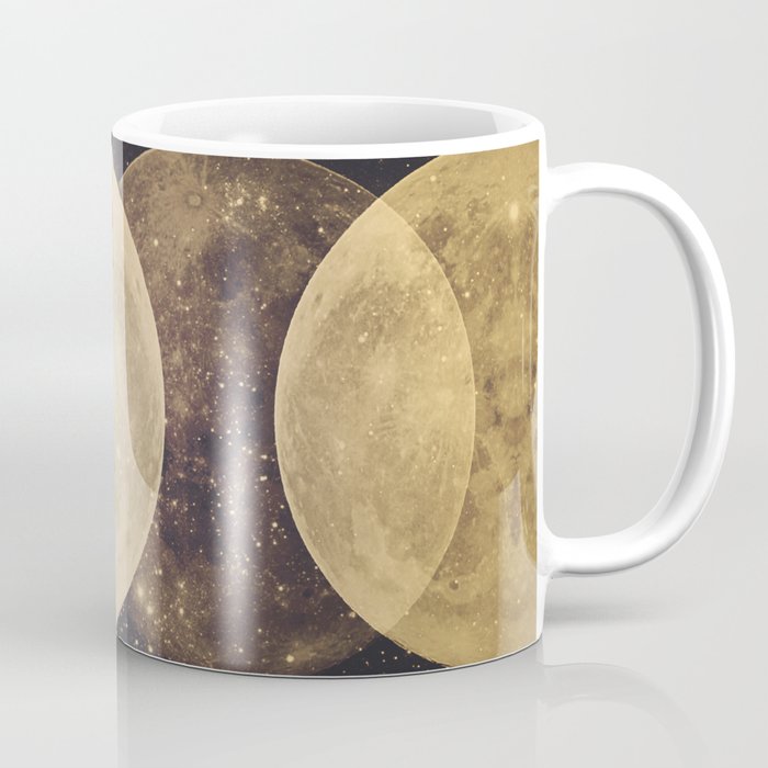Gold Moon Phases Coffee Mug Gallery Image 1