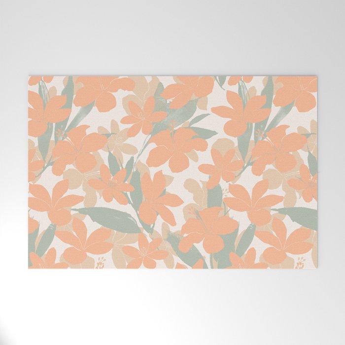 Flowery tropical sweet PC Welcome Mat Gallery Image 1