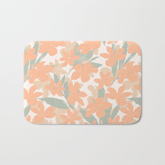 Flowery tropical sweet PC Bath Mat Gallery Image 1
