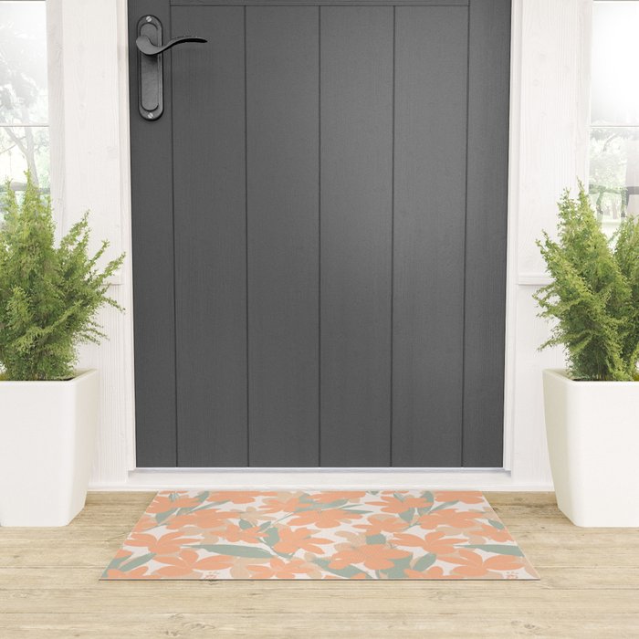 Flowery tropical sweet PC Welcome Mat Gallery Image 3
