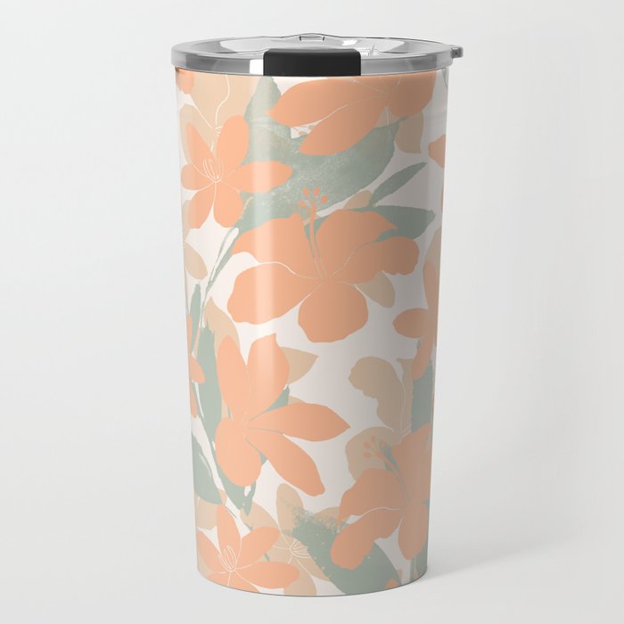Flowery tropical sweet PC Travel Mug Gallery Image 1
