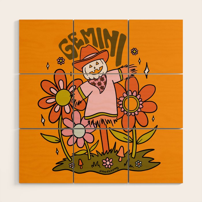 Gemini Scarecrow Wood Wall Art Gallery Image 1