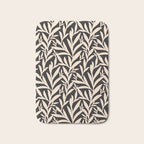 Black and White Leaves 2  Bath Mat Gallery Image 1