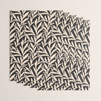 Black and White Leaves 2  Wrapping Paper Gallery Image 3