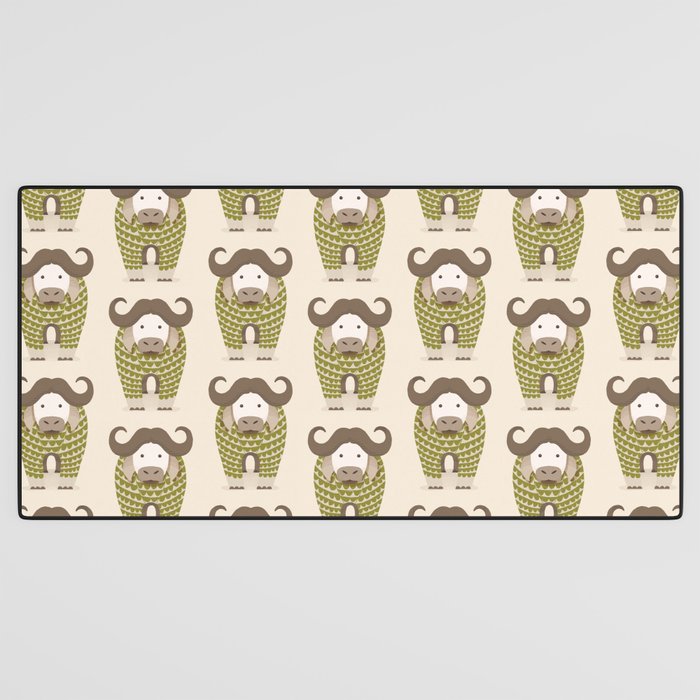 Whimsical Cape Buffalo Desk Mat Gallery Image 3