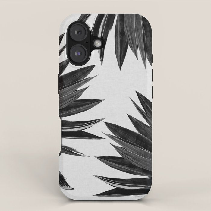 Agave Cactus Black & White iPhone Case Gallery Image 1