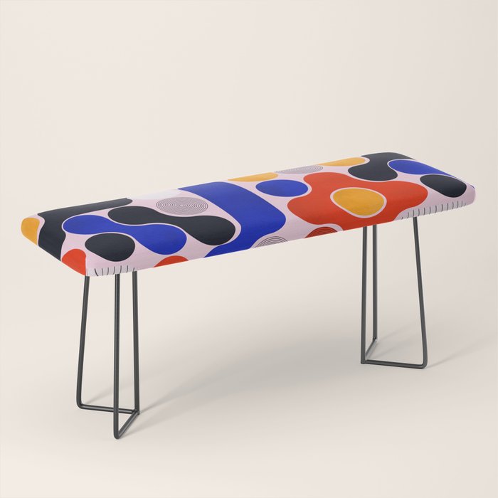Mid-century no5 Bench Gallery Image 1