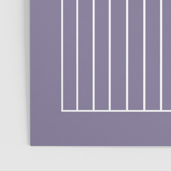Minimal Arch XXXII Lavender Purple Modern Geometric Lines Poster Gallery Image 3