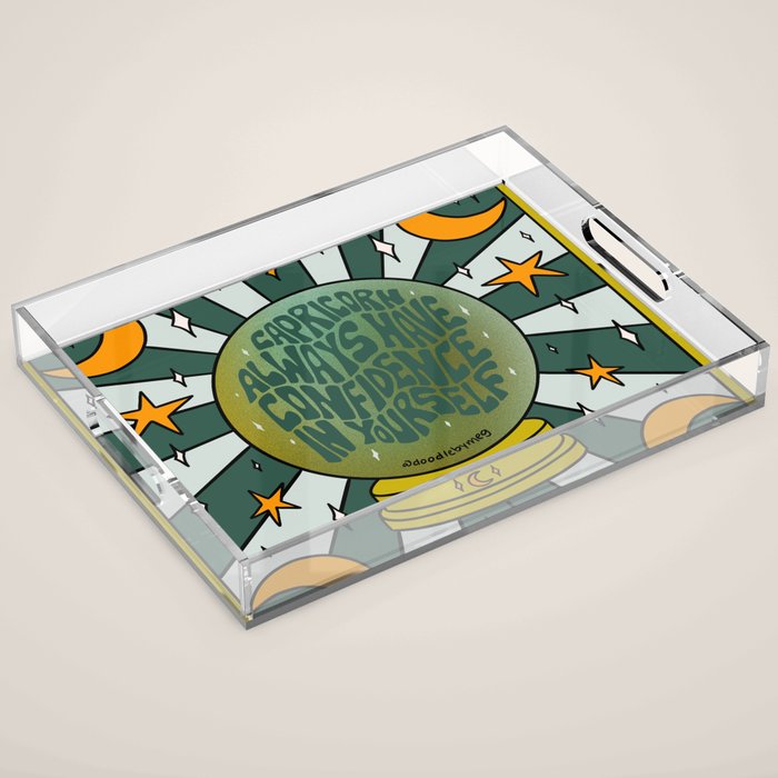 Capricorn Crystal Ball Acrylic Tray Gallery Image 1