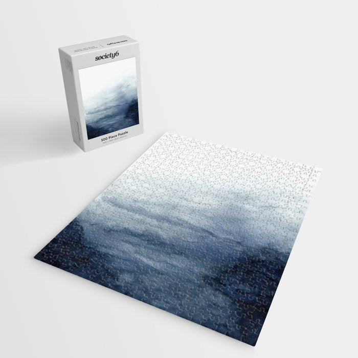 Indigo Abstract Painting | No.2 Jigsaw Puzzle Gallery Image 2