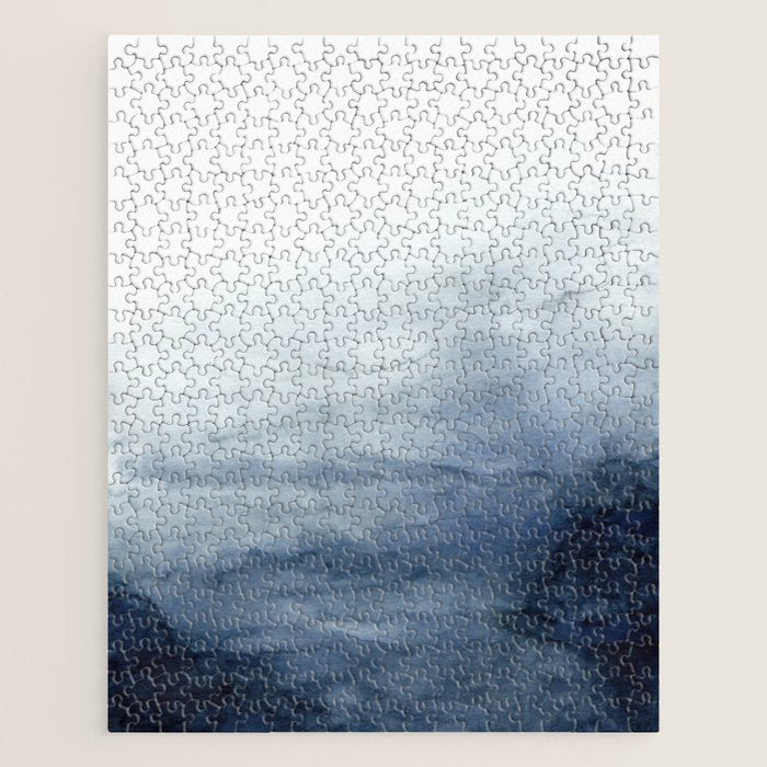 Indigo Abstract Painting | No.2 Jigsaw Puzzle Gallery Image 1