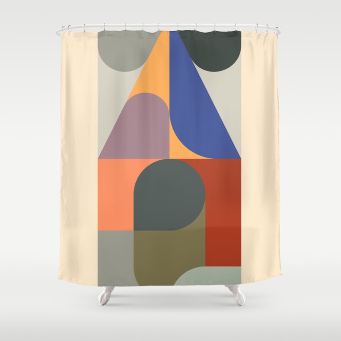 Modern Abstraction 14 Shower Curtain Gallery Image 1