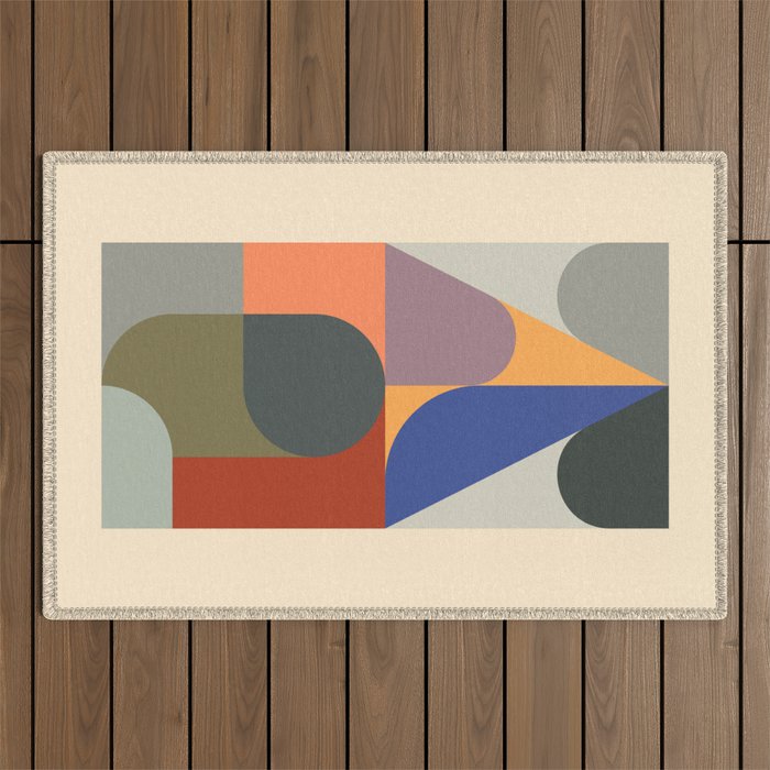 Modern Abstraction 14 Outdoor Rug Gallery Image 1