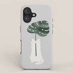 Cat and Plant 58 iPhone Case Gallery Image 1