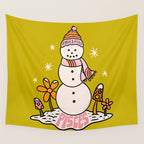 Pisces Snowman Wall Tapestry Gallery Image 4