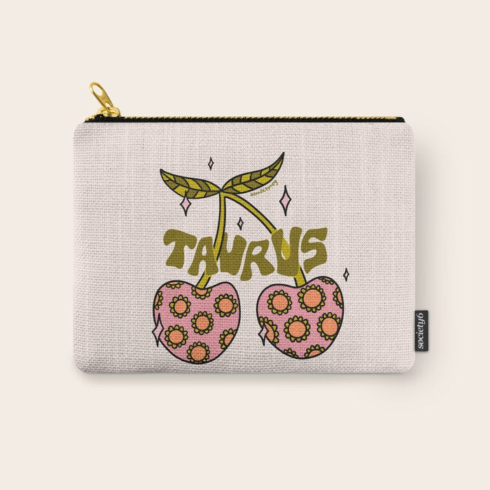Taurus Cherries Carry All Pouch Gallery Image 1