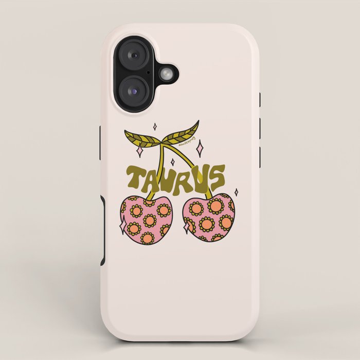 Taurus Cherries iPhone Case Gallery Image 1