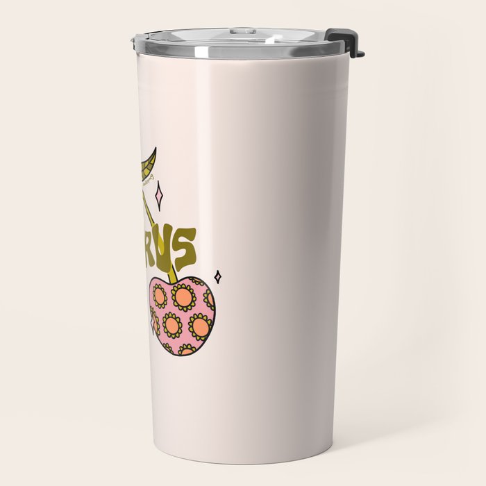 Taurus Cherries Travel Mug Gallery Image 2