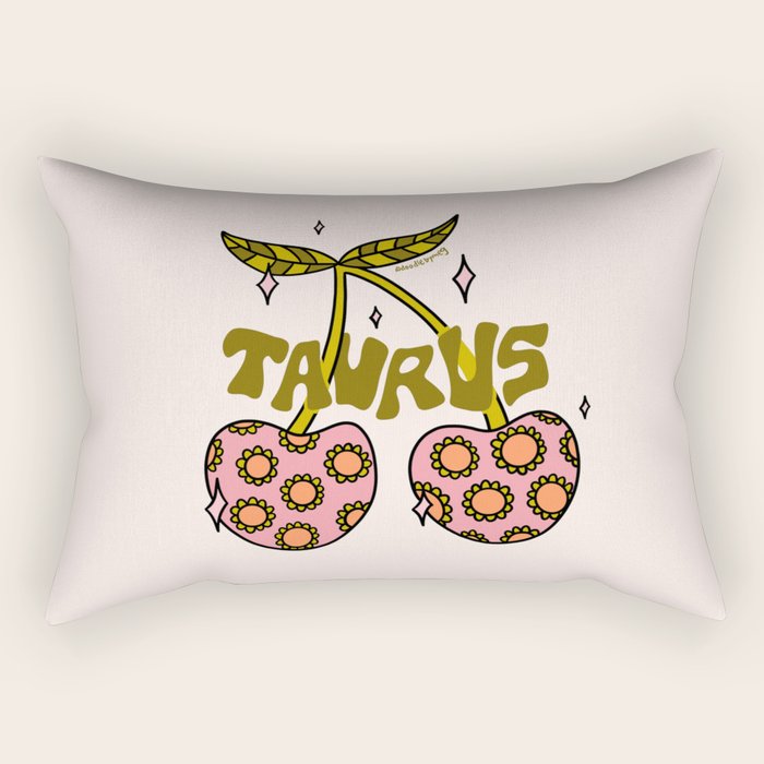 Taurus Cherries Rectangular Pillow Gallery Image 1