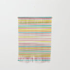 Natural Stripes Pattern Colourful Spring Green Pink Yellow Teal Orange Wall Hanging Gallery Image 1
