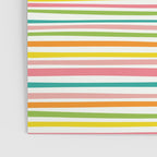 Natural Stripes Pattern Colourful Spring Green Pink Yellow Teal Orange Poster Gallery Image 3