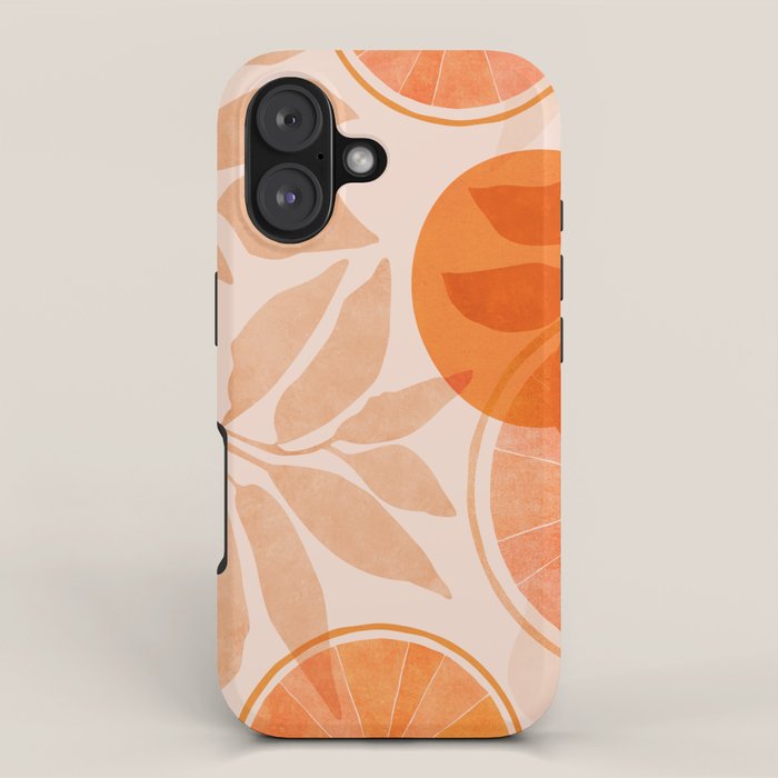 Sweet Orange Citrus Collage iPhone Case Gallery Image 1