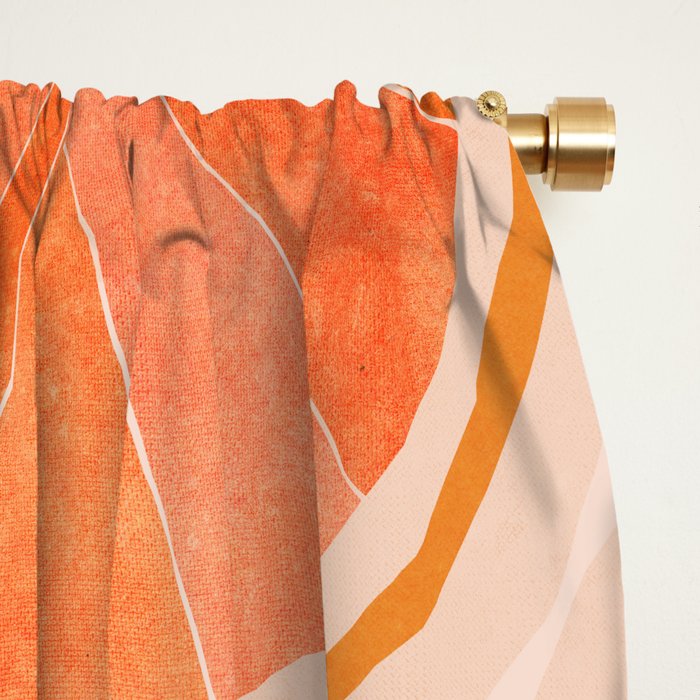 Sweet Orange Citrus Collage Window Curtain Gallery Image 2