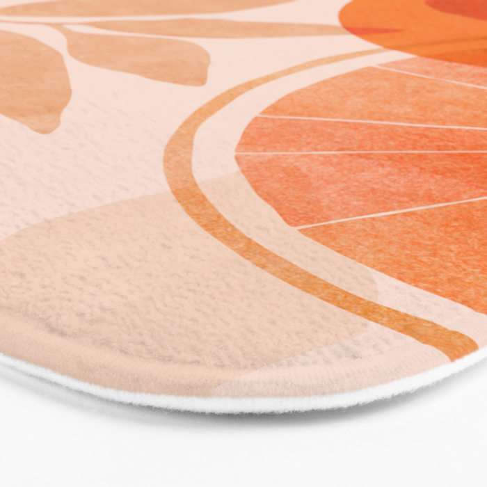 Sweet Orange Citrus Collage Bath Mat Gallery Image 3