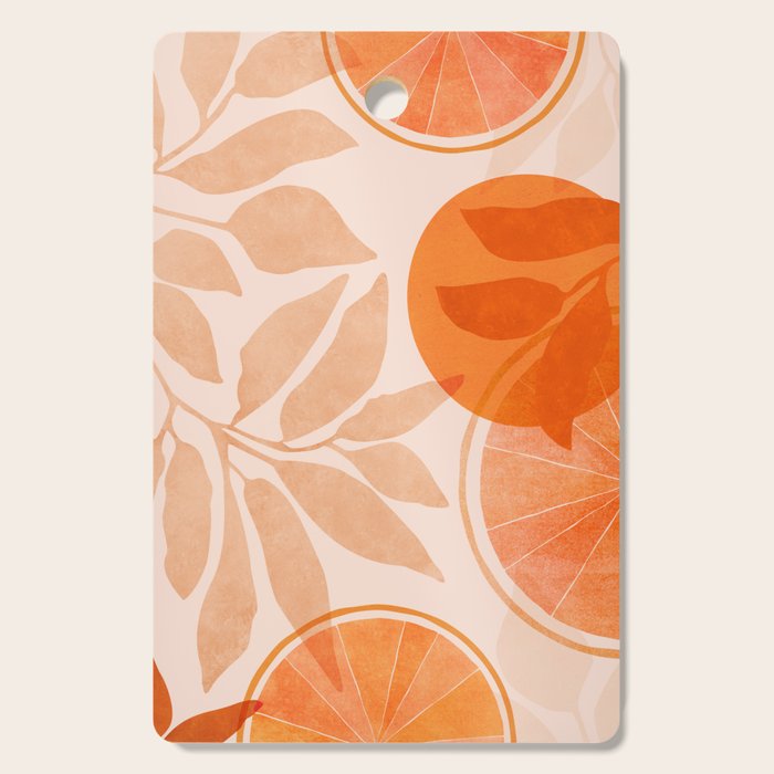 Sweet Orange Citrus Collage Cutting Board Gallery Image 1