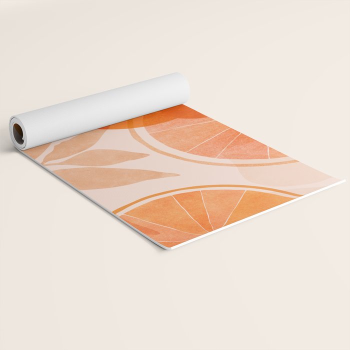 Sweet Orange Citrus Collage Yoga Mat Gallery Image 2