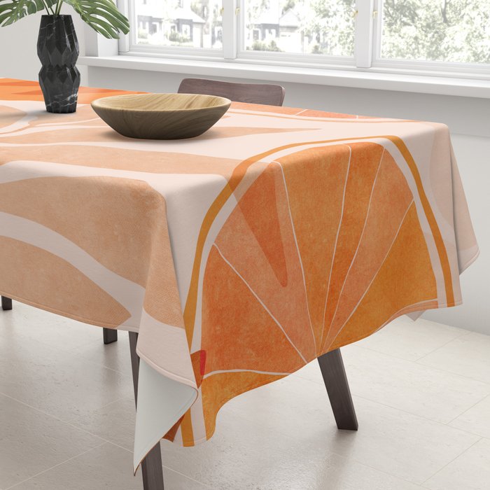 Sweet Orange Citrus Collage Tablecloth Gallery Image 3