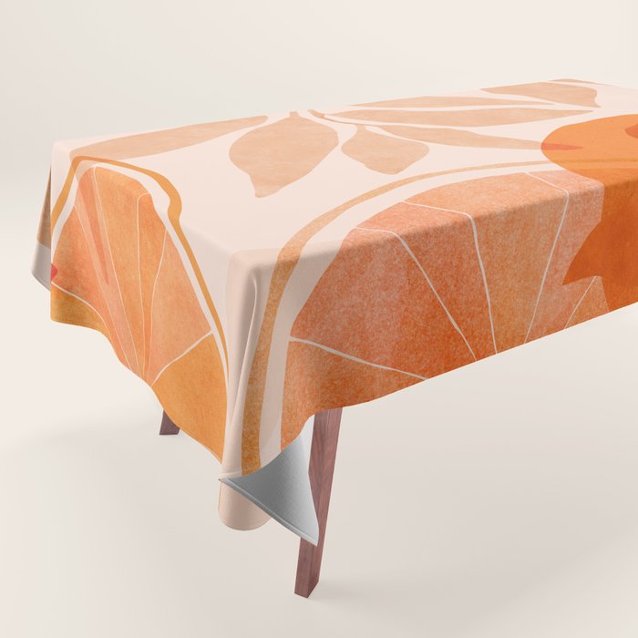 Sweet Orange Citrus Collage Tablecloth Gallery Image 1