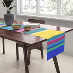 Folk abstract pattern #5 Table Runner Gallery Image 2