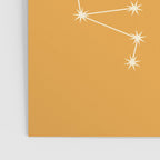 Sagittarius Zodiac Star Constellation Line Art Peach Orange Poster Gallery Image 3