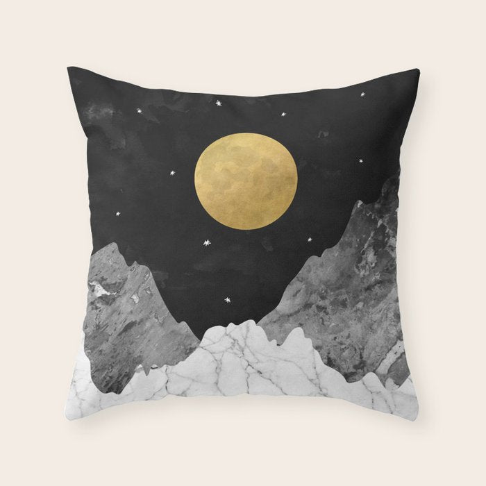 Moon and Stars Throw Pillow Gallery Image 1