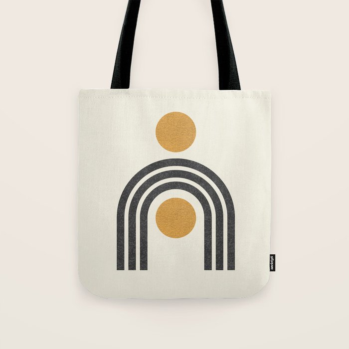 Mid century modern - arch suns Tote Bag Gallery Image 1