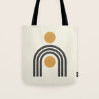 Mid century modern - arch suns Tote Bag Gallery Image 1