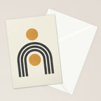 Mid century modern - arch suns Stationery Card Gallery Image 2